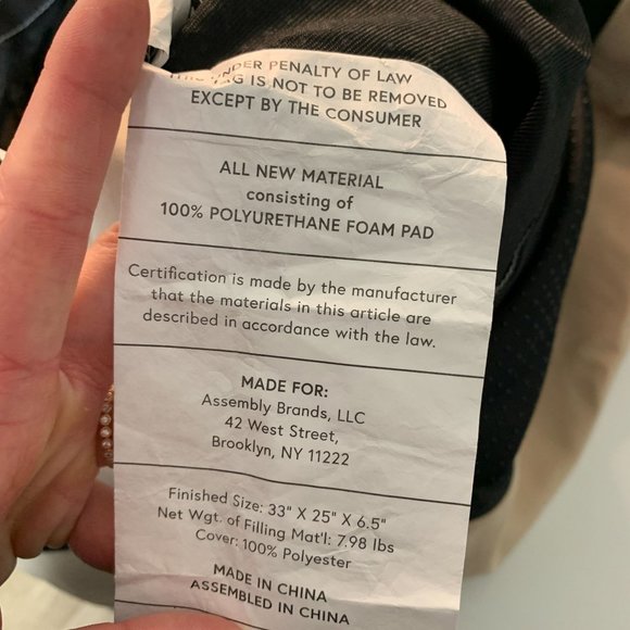 Wild One Tan Dog Bed Water Resistant Cover - Picture 8 of 9